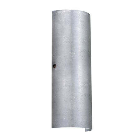 Besa Lighting Torre 18 Wall Sconce, Silver Foil, Bronze Cap Finish, 2x8W LED 8193SF-LED-BR